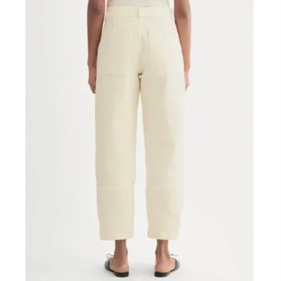 Everlane Cream Women's Barrel Pants 6 - Picture 6 of 13